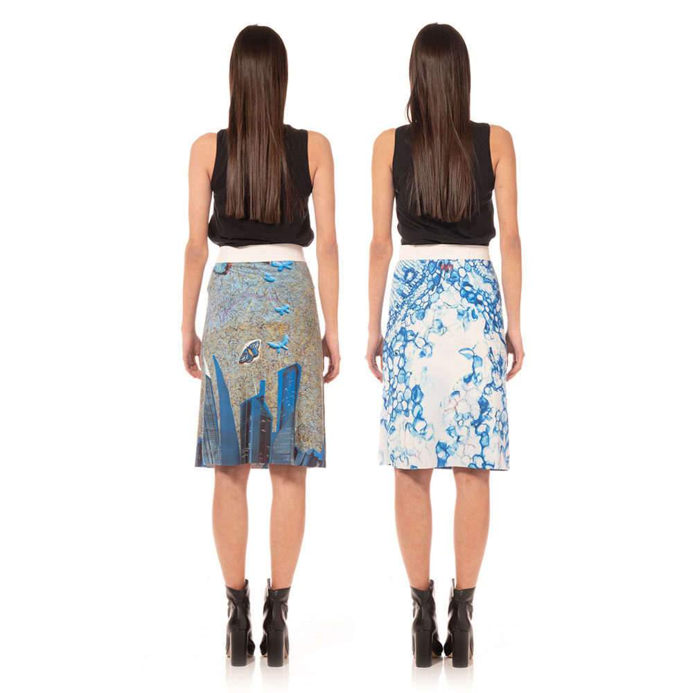 Skirt A-line ANIMAPOP reversible - just trend abbigliamento online shop